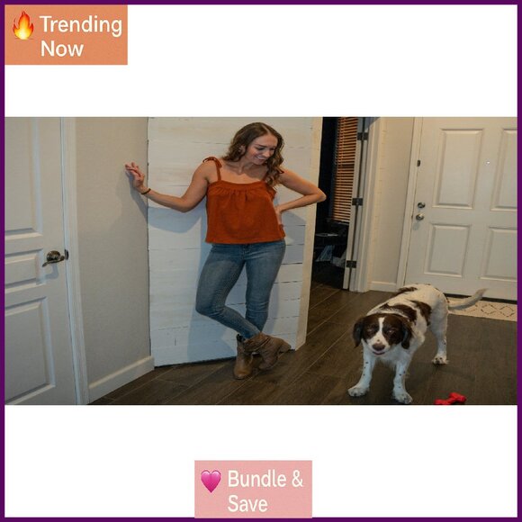 Modern Western Distressed Cowboy Boots with Pull-Up Tabs, Mid-Calf - Picture 8 of 8